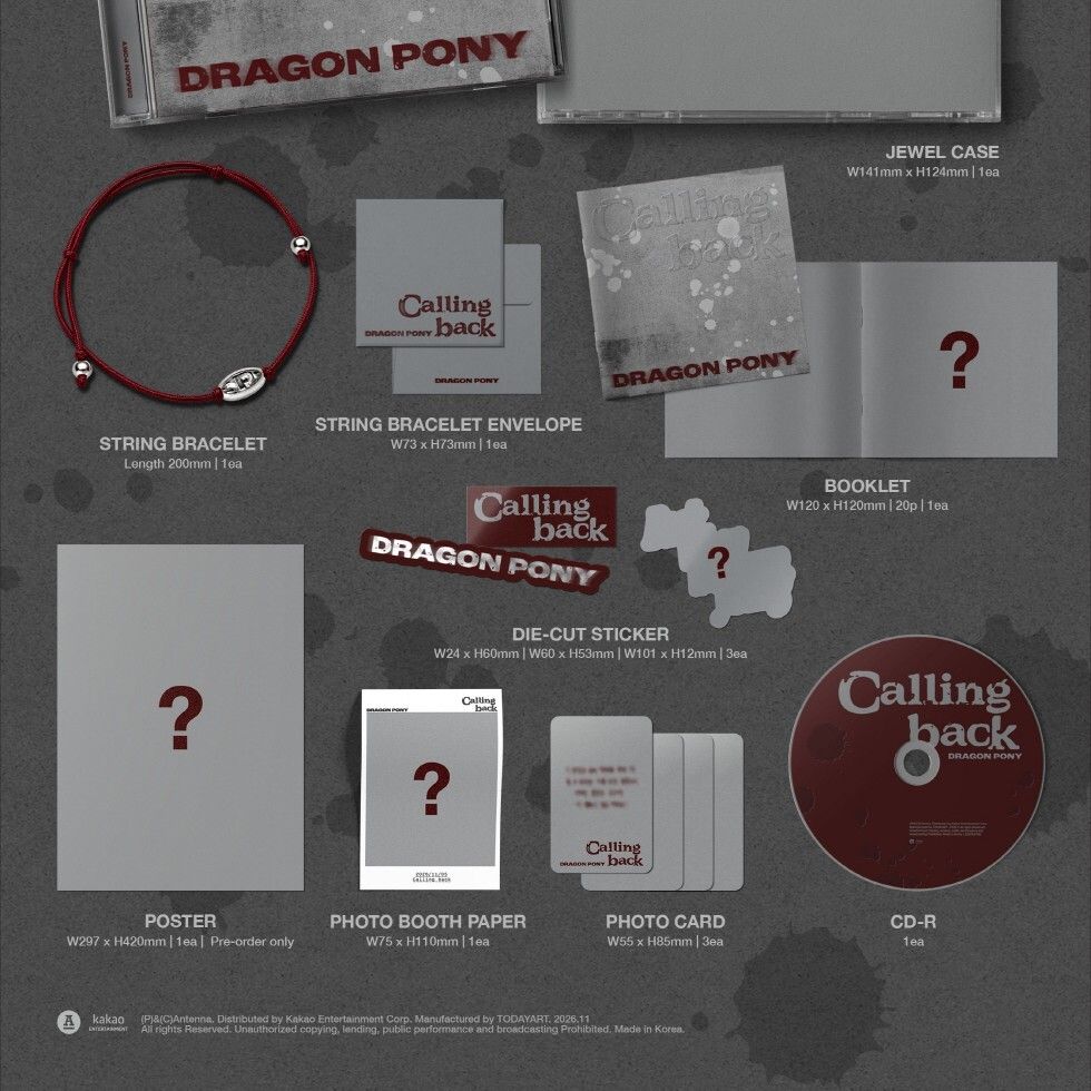 DRAGON PONY - 單曲：Calling back（CD） 內頁 2