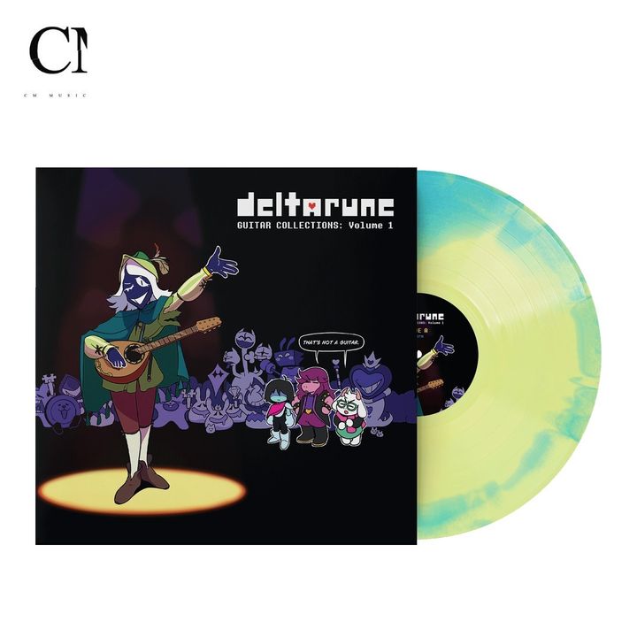 三角符文 DELTARUNE Guitar Collections: Volume 1 【彩膠】（黑膠唱片 LP） 封面