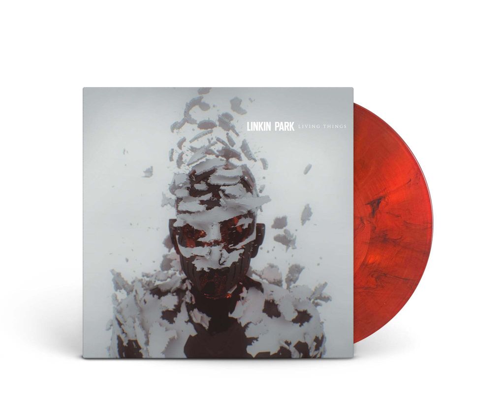 聯合公園 Linkin Park - Living Things 【限量版｜紅煙彩膠】（黑膠唱片 LP） 封面