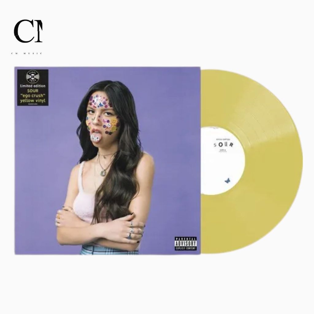 Olivia Rodrigo - Sour 【限量版｜「Ego Crush」黃色彩膠】（黑膠唱片 LP） 封面