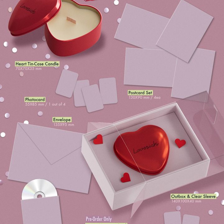 李彩領 CHAERYEONG（ITZY） - 迷你一輯：LOVESICK【HEART TIN-CASE CANDLE 版】（CD） 內頁 1