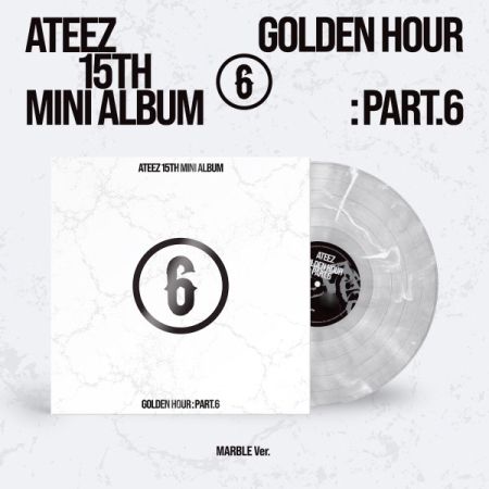 ATEEZ - 迷你十五輯：GOLDEN HOUR : Part.6【MARBLE 版｜大理石紋彩膠｜限量】（黑膠唱片 LP） 封面