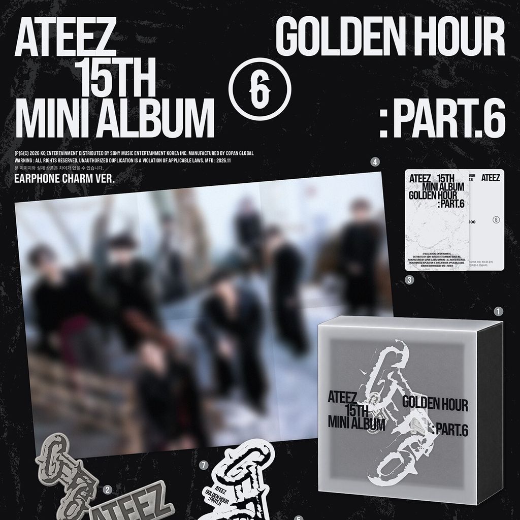 ATEEZ - 迷你十五輯：GOLDEN HOUR : Part.6【EARPHONE CHARM 版】（數位專輯） 內頁 1