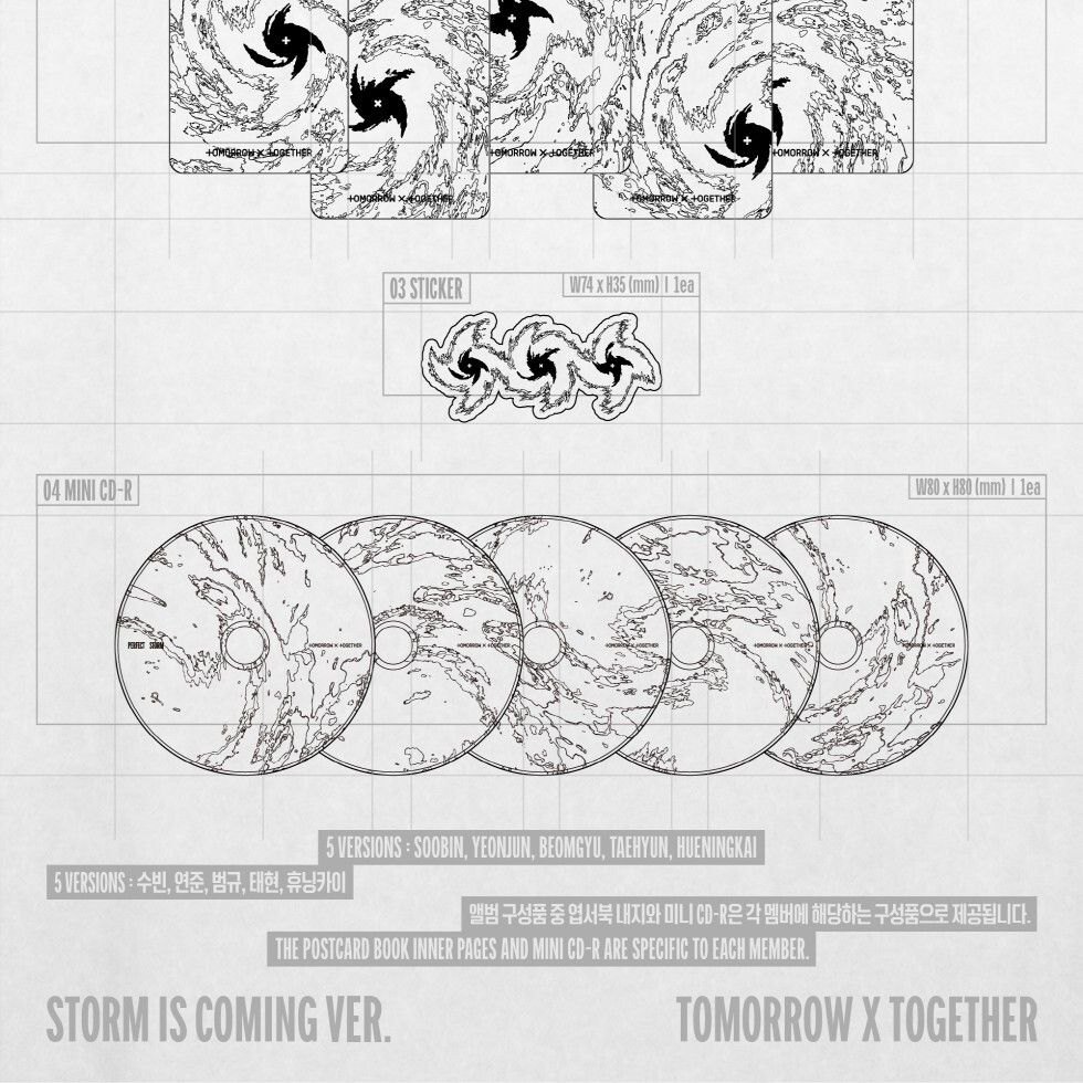 TOMORROW X TOGETHER（TXT）- 迷你九輯：PERFECT STORM【STORM IS COMING 版｜成員版隨機出貨】（CD） 內頁 2