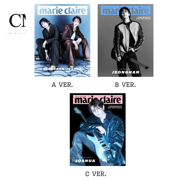MARIE CLAIRE SPECIAL POP EDITION 封面人物：JEONGHAN × JOSHUA（SEVENTEEN）（韓國雜誌） 封面