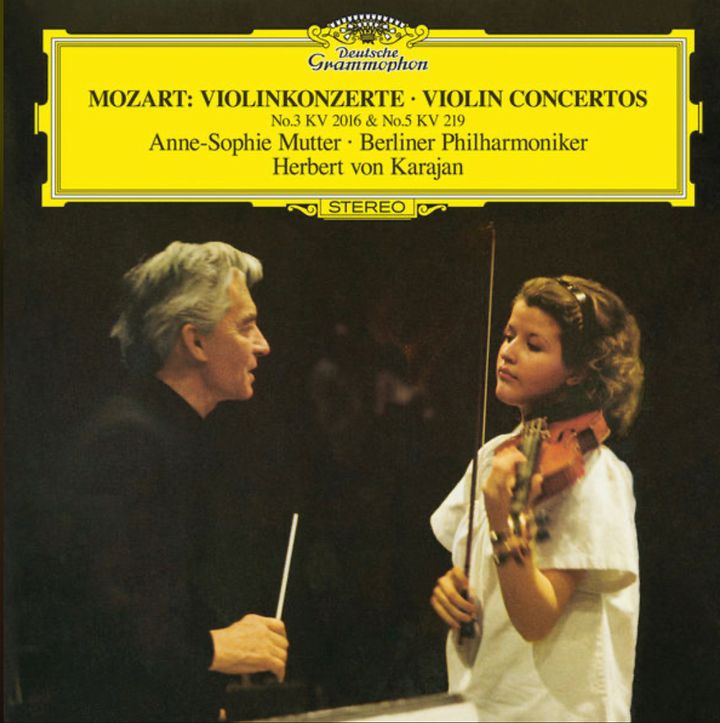 [LP] 慕特/卡拉揚/柏林愛樂Mozart - Anne-Sophie Mutter / Berliner Philharmoniker / Herbert von Karajan – Violinkonzerte · Violin Concertos No.3 G-dur KV 216 · No.5 A-dur KV 219 封面