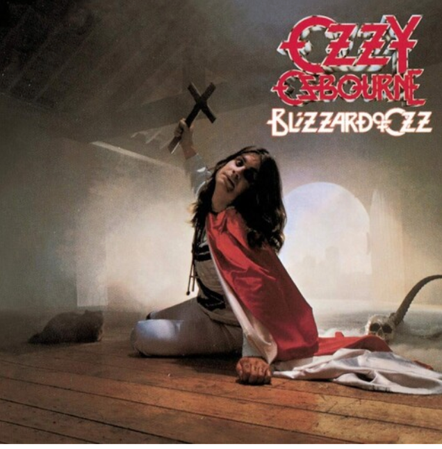 Ozzy Osbourne- Blizzard Of Ozz 【限量版紅銀膠】 (黑膠唱片 LP) 封面