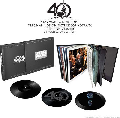 星際大戰 Star War IV- A New Hope「 John Williams 指揮 40 週年紀念精裝限量版」（黑膠唱片 3LP） 封面