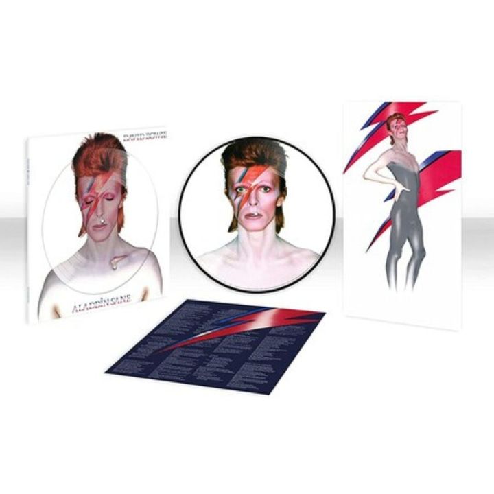 大衛‧鮑伊 David Bowie- Aladdin Sane （50週年紀念款｜圖片彩膠｜黑膠唱片 LP） 封面