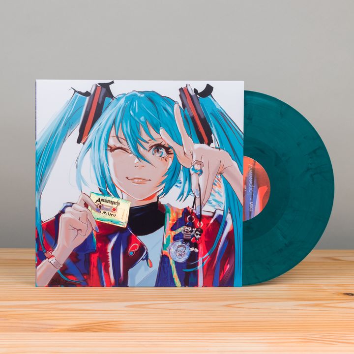 初音 Miku（藍綠色彩膠｜附贈 mp3 檔案｜黑膠唱片 LP） 封面