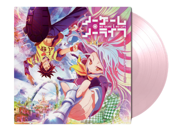 遊戲人生 No Game No Life：精選合集 （限量粉色彩膠｜黑膠唱片 LP） 封面