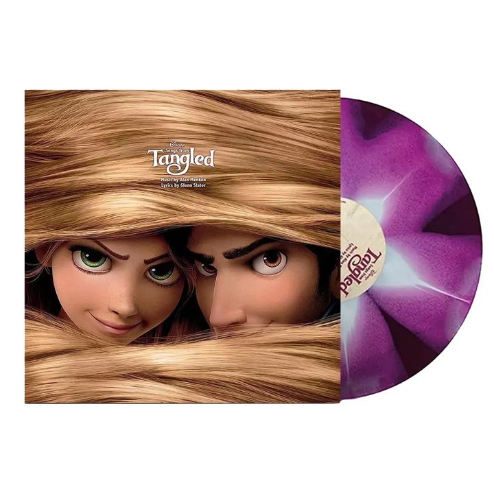 魔法奇緣 長髮公主 Tangled 原聲帶 （百合花彩膠｜黑膠唱片 LP） 封面