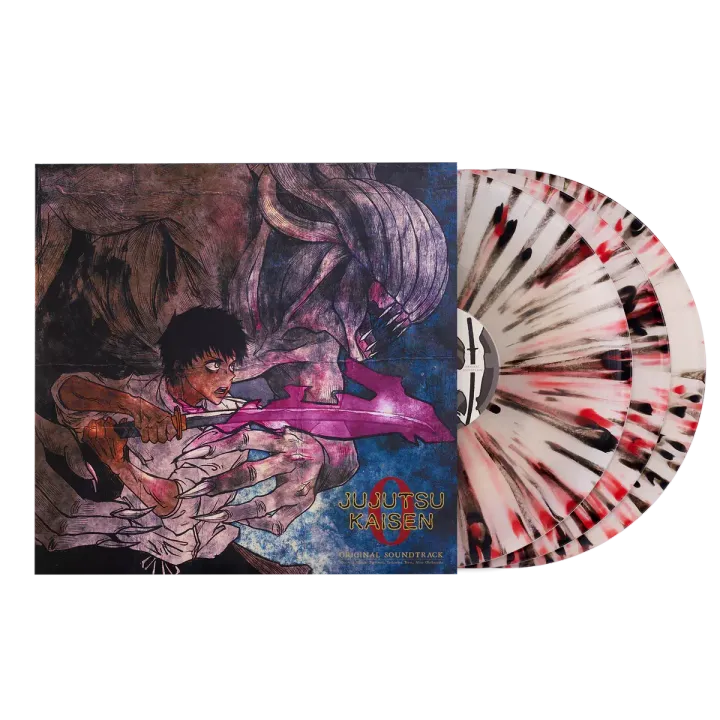 咒術迴戰劇場版 0 Jujutsu Kaisen 原聲帶 (黑紅潑墨彩膠 2LP 獨家｜黑膠唱片 2LP) 封面