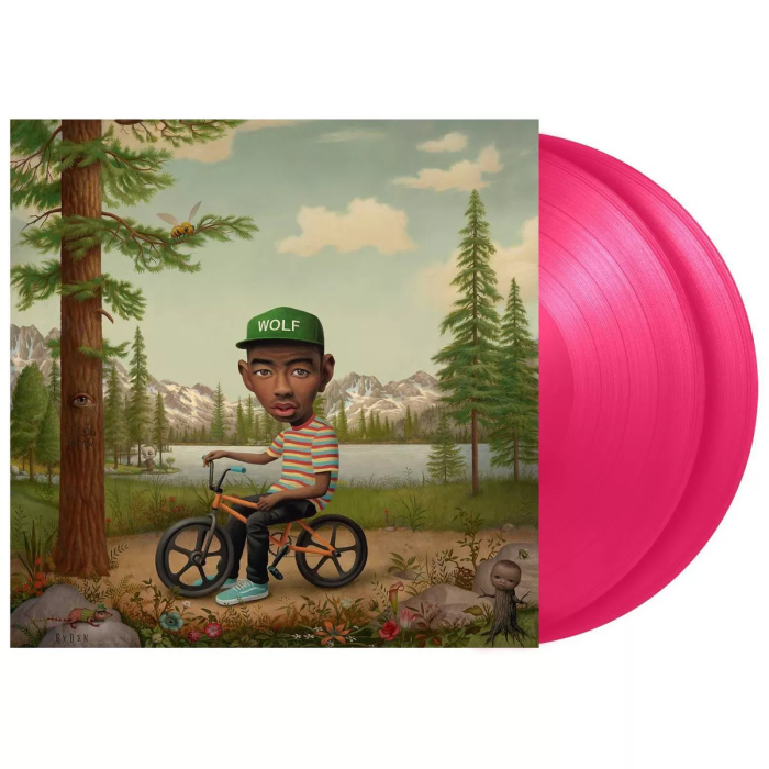 Tyler the Creator- Wolf （粉色彩膠｜大頭貼紙一張｜黑膠唱片 LP） 封面