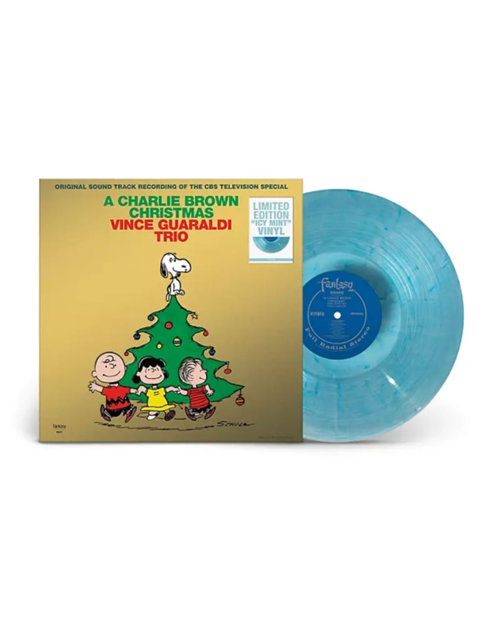 查理布朗 A Charlie Brown Christmas 聖誕節特輯 （限量版｜180克 Ice Blue 彩膠｜黑膠唱片） 封面