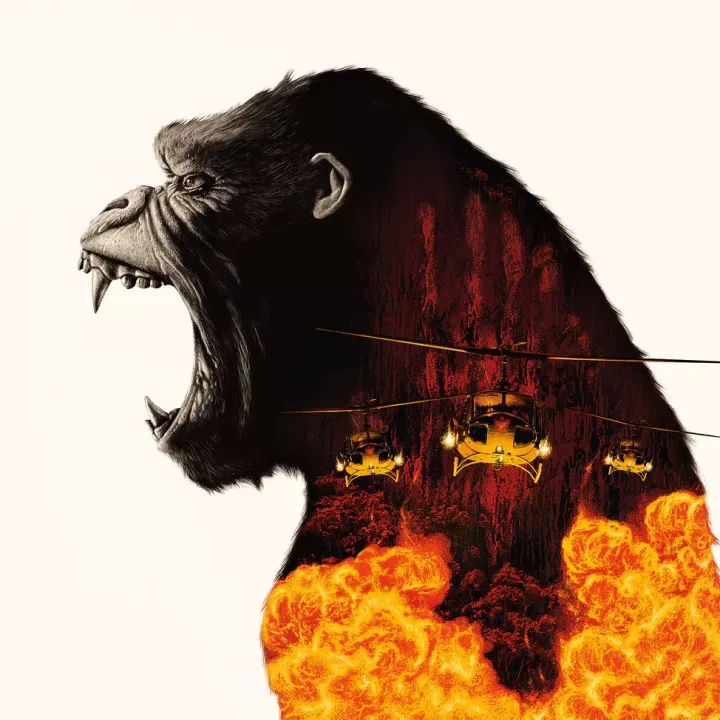 金剛：骷髏島 Kong: Skull Island（2LP 熔岩彩膠） 封面