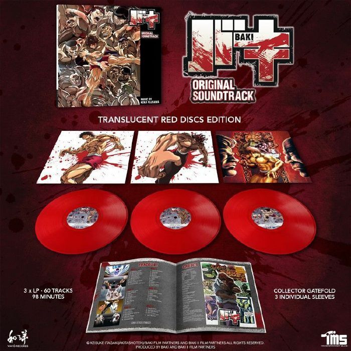 刃牙 Baki 原聲帶 (3LP｜紅色彩膠｜黑膠唱片) 內頁 1