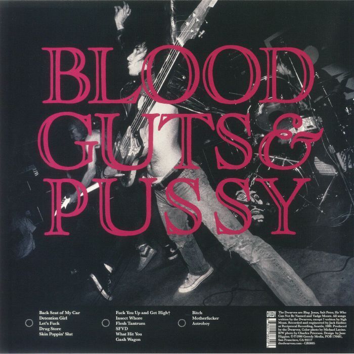 The Dwarves - Blood Guts & Pussy (LP｜限量版) 內頁 1