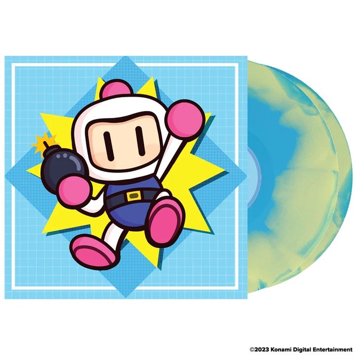 超級轟炸超人1-5 The Best of Super Bomberman 1-5（彩膠原聲帶合集｜黑膠唱片 2LP） 封面