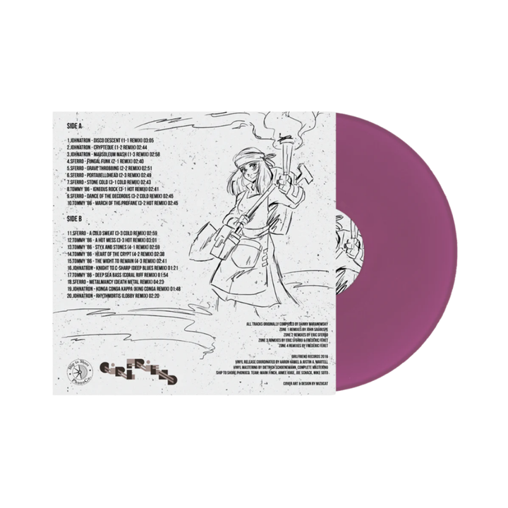 節奏地牢 Crypt of the NecroDancer: The Synthwave Cuts（紫色彩膠｜黑膠唱片 LP） 內頁 1