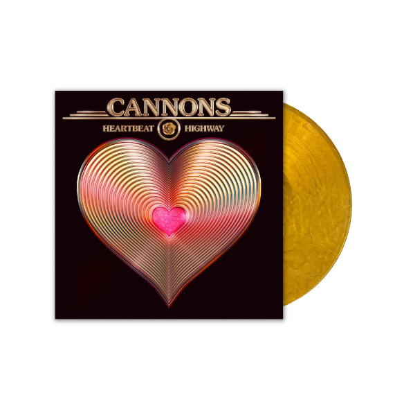 Cannons - Heartbeat Highway（金色彩膠｜黑膠唱片 LP） 封面