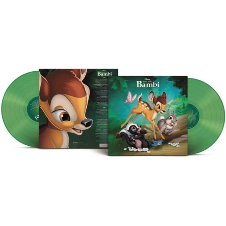 小鹿斑比 Music From Bambi （80週年原聲帶｜綠色限量彩膠｜黑膠唱片 LP） 封面