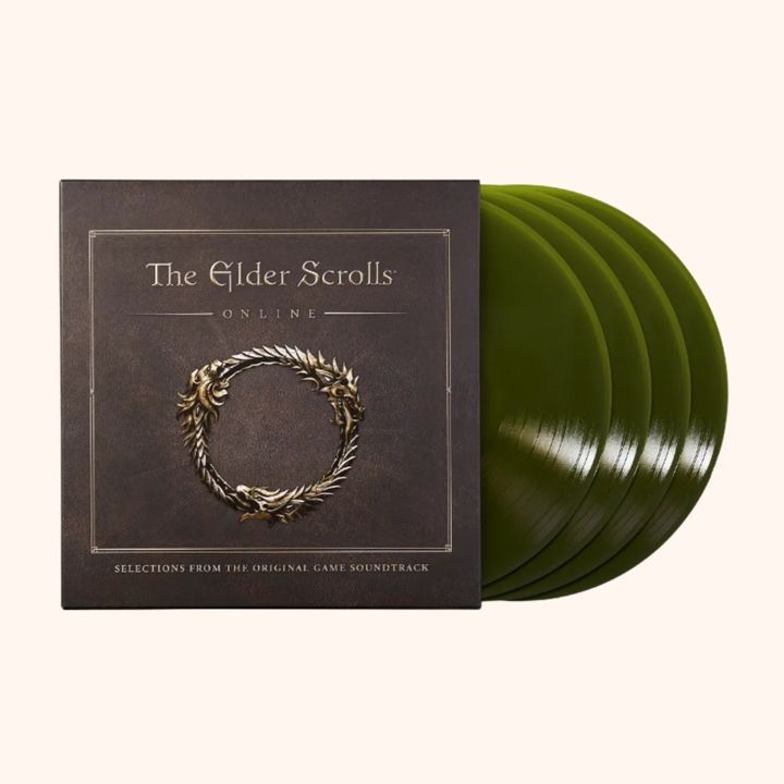 上古卷軸 原聲帶 The Elder Scrolls online (抹茶綠膠｜黑膠唱片4LP) 封面
