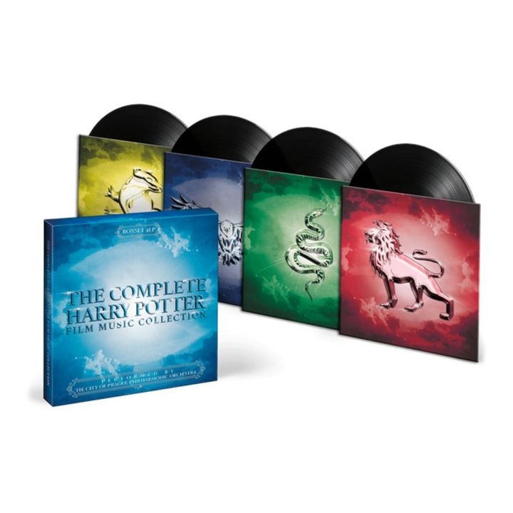 哈利波特 電影配樂合輯 The Complete Harry Potter Film Music Collection（盒裝｜黑膠唱片 4LP） 封面