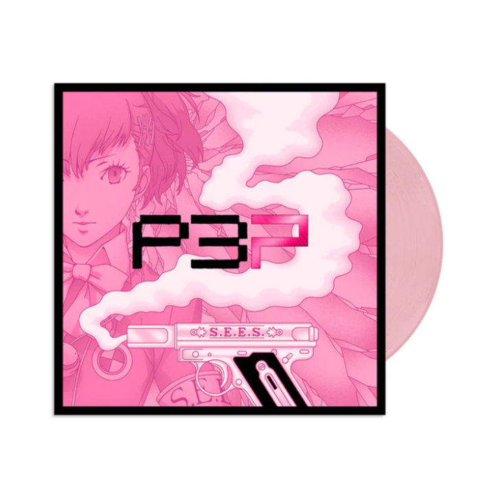女神異聞錄 3 攜帶版 Persona 3 Portable 原聲帶（粉色彩膠｜黑膠唱片 LP） 封面
