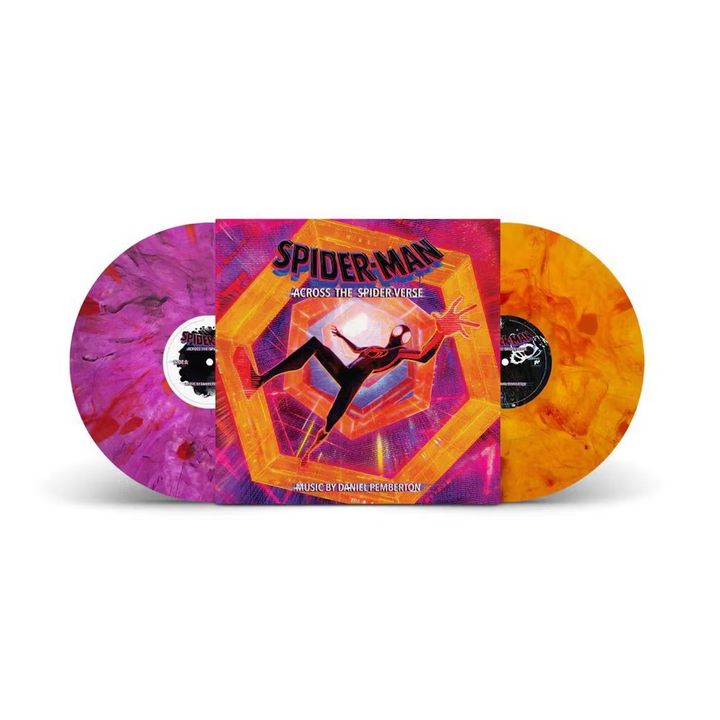 蜘蛛人：穿越新宇宙 Across the Spider-Verse 電影原聲帶 (紫橘雙彩膠｜黑膠唱片 2LP) 封面