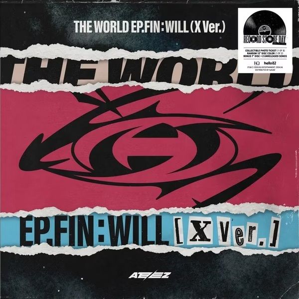 [RSD] ATEEZ - THE WORLD EP.FIN : WILL（限量版對開封面｜黑膠唱片 LP+7寸LP） 封面