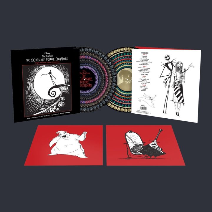 聖誕夜驚魂 The Nightmare Before Christmas 原聲帶 【動畫彩膠】 (黑膠唱片2LP) 封面