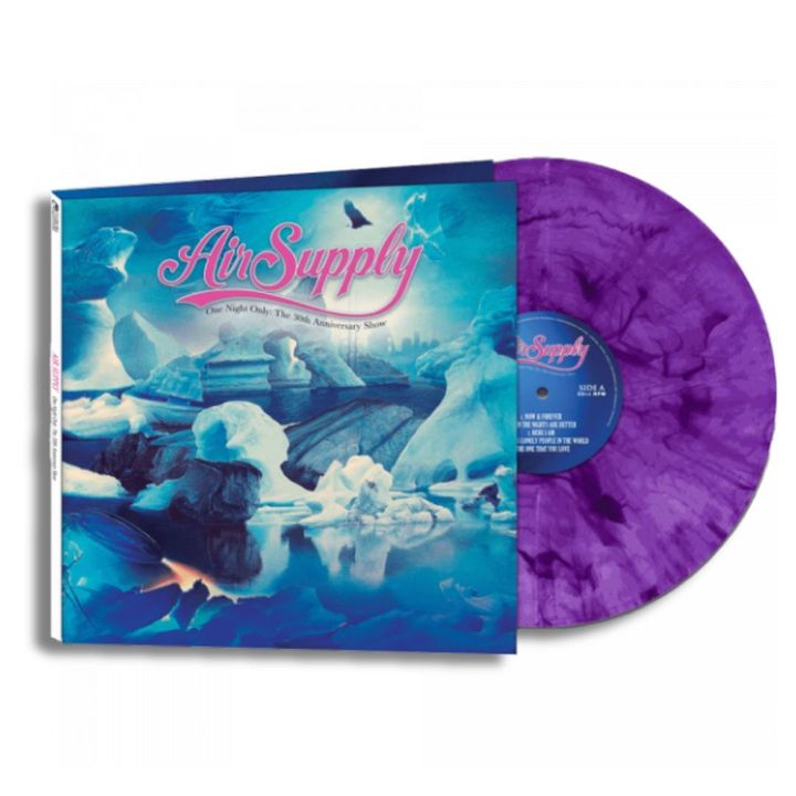 空中補給 Air Supply 30 週年現場版 （紫色彩膠｜黑膠唱片 LP） 封面