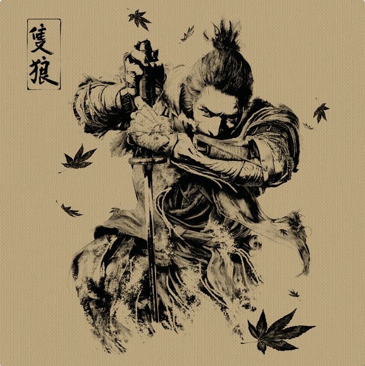 隻狼：暗影雙死 Sekiro: Shadows Die Twice（盒裝｜黑膠唱片 4LP） 封面