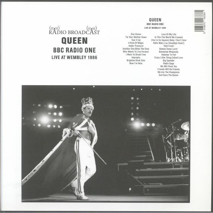 Queen 皇后合唱團- BBC Radio One: Live At Wembley 1986（黑膠唱片 2LP） 封面