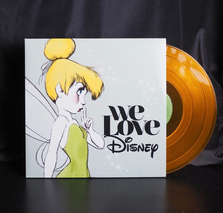 We Love Disney 迪士尼動畫主題歌合輯（超稀有｜黃色彩膠｜黑膠唱片 2LP） 封面