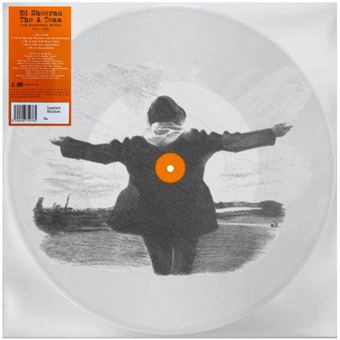 Ed Sheeran - The A Team（紀念版｜圖片透明膠｜黑膠唱片 LP） 封面