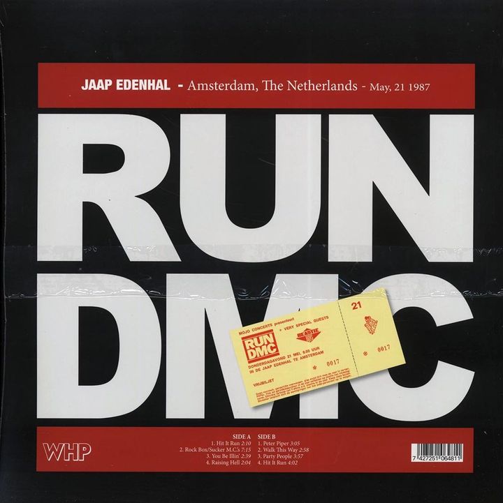 [活動商品｜請在粉專留言才可下單] Run DMC - Jaap Edenhal: Amsterdam, The Netherlands, May 21, 1987（黑膠唱片 LP） 內頁 1