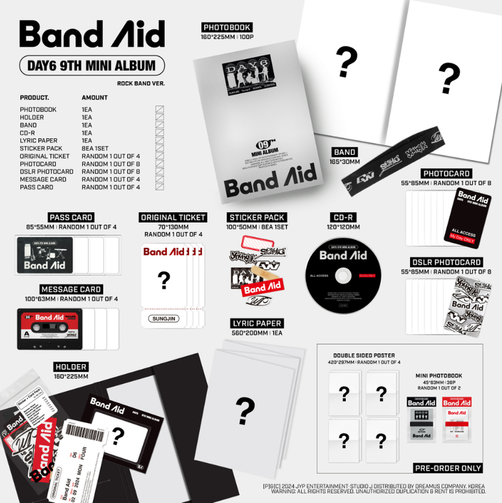 DAY6 - 迷你九輯: Band Aid ( Photobook 版｜CD) 內頁 1
