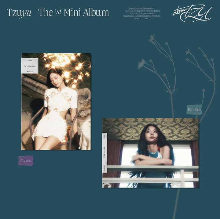 子瑜 TZUYU（TWICE）-首張迷你專輯: abouTZU ( 一般版｜2種版本｜CD ) 封面