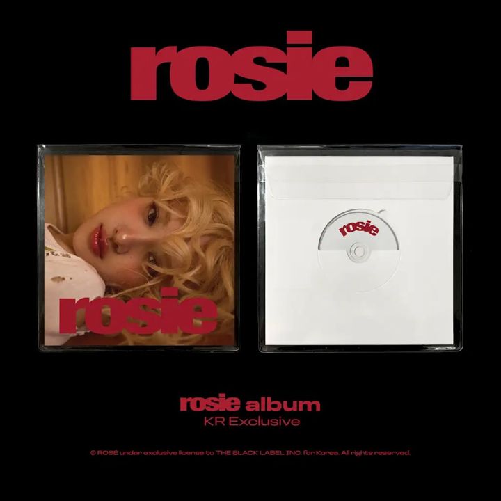 朴彩英 Rosé (BLACKPINK) - 首張專輯: Rosie（KR 獨家版｜CD） 封面
