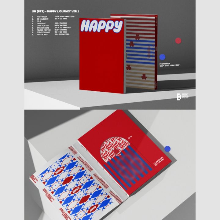 金碩珍 JIN (BTS) - 首張專輯: HAPPY（Photobook 版｜CD） 內頁 1