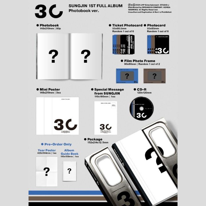 樸成鎮 SUNGJIN (DAY6) - 正規一輯: 30（Photobook 版｜CD） 內頁 1