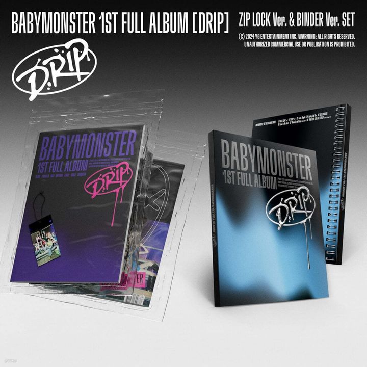 BABYMONSTER - 正規一輯: Drip（Binder 版｜Zip Lock 版｜CD） 封面
