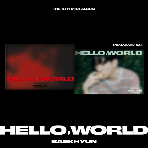 伯賢 BAEKHYUN (EXO) - 迷你四輯: Hello, World (Photobook 版｜CD) 封面