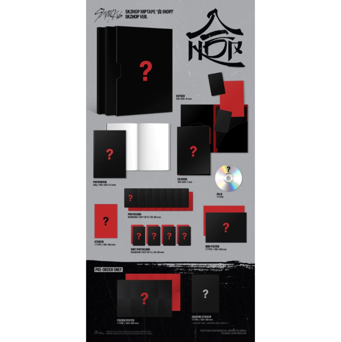 stray kids hop 合 skzhop 12種 トレカ 3コンプ③ Stray Kids - SKZHOP HIPTAPE \"合(HOP)\u201d（CD｜數位專輯） \u2013 環球黑膠