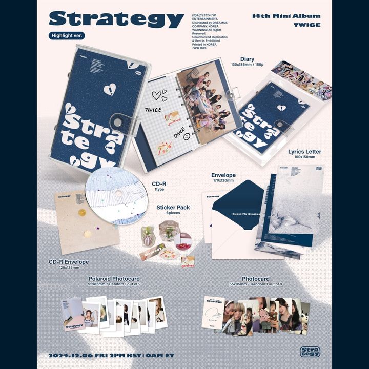 TWICE - 迷你十四輯: Strategy（Highlight 版｜CD） 內頁 1