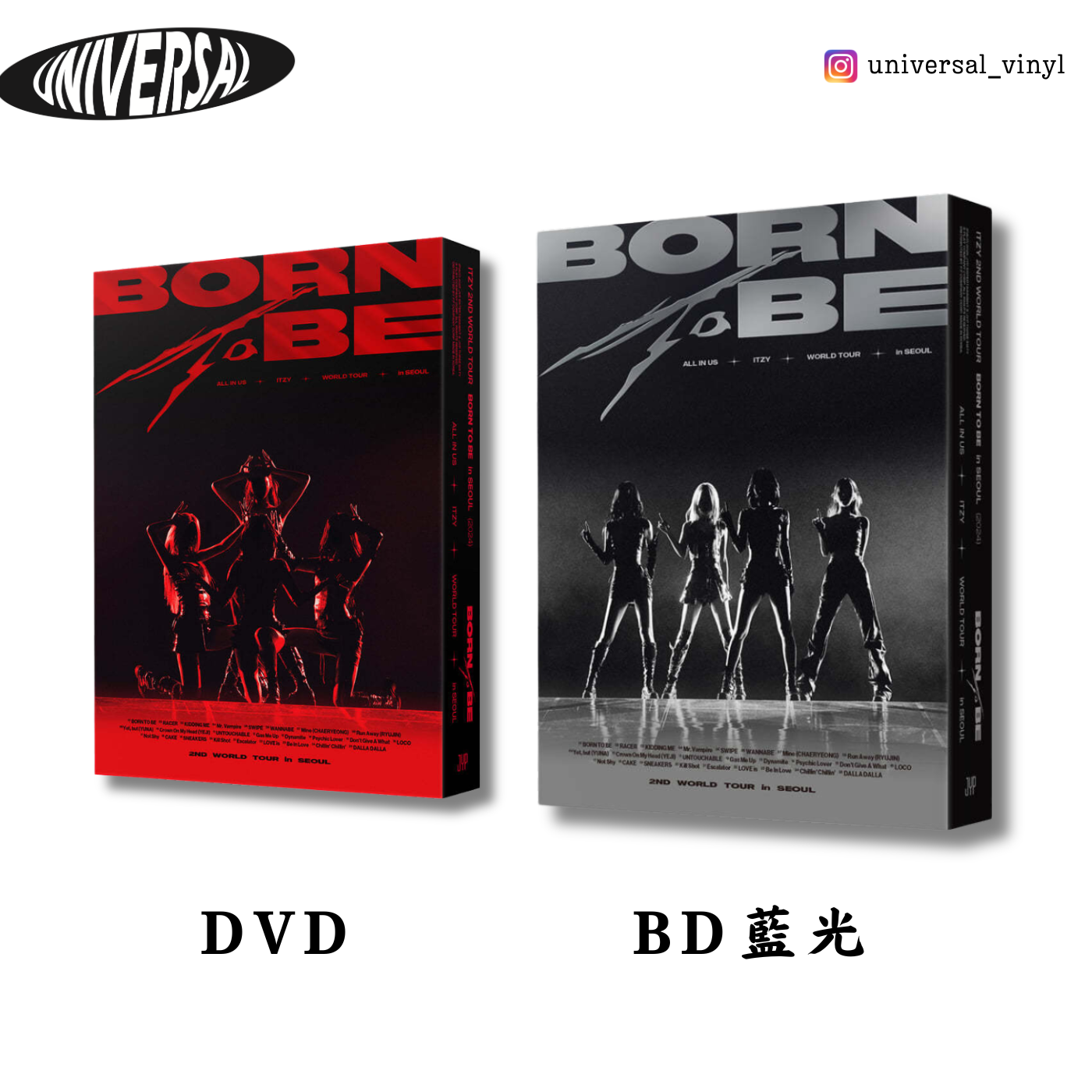 ITZY - 第二次世界巡迴演唱會: Born To Be（DVD｜BD 藍光