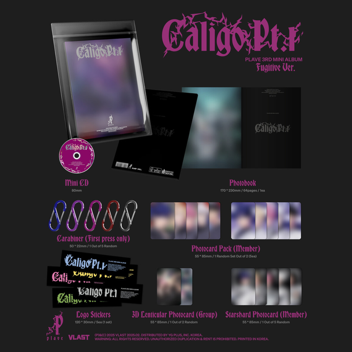 PLAVE - 迷你三輯: Caligo Pt.1（Fugitive 版｜CD） 內頁 1