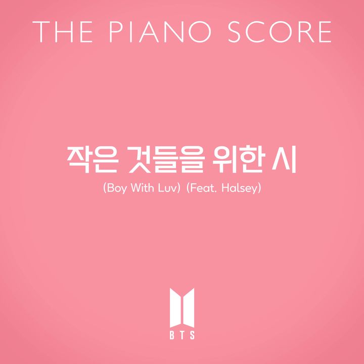 BTS - Boy With Luv（鋼琴樂譜｜官方周邊） 封面